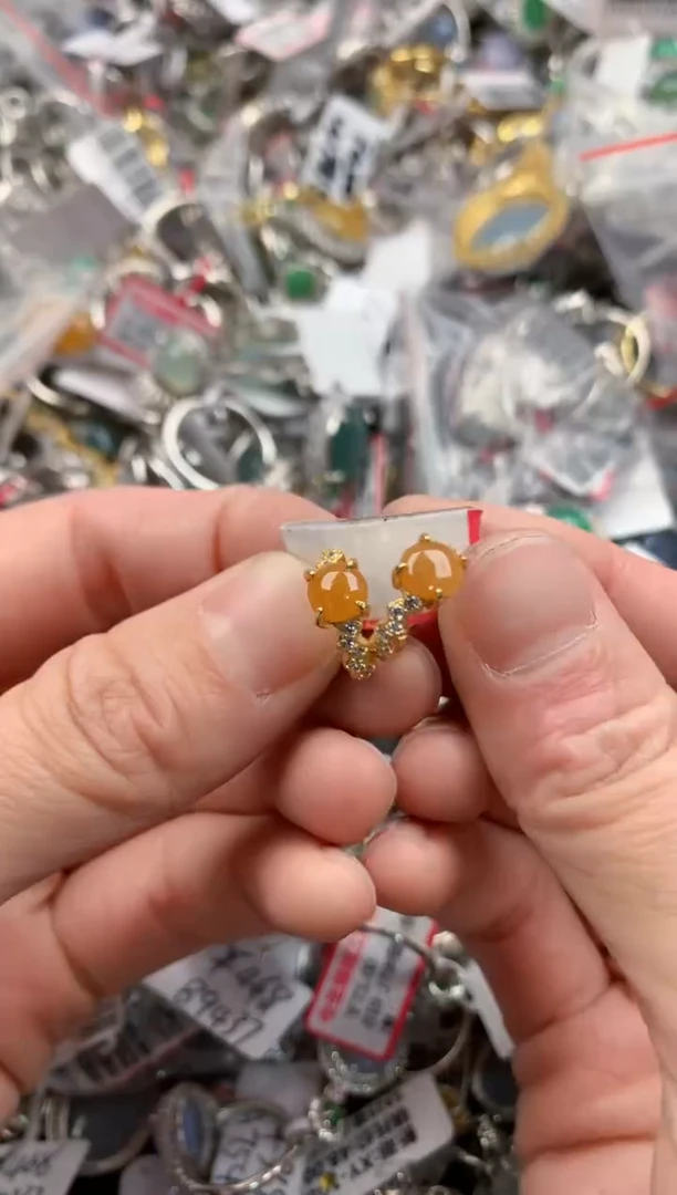 银S925镶嵌戒指翡翠333   1