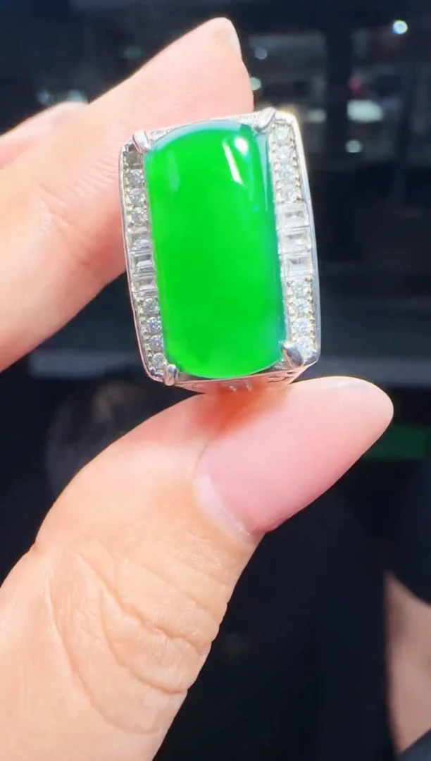 未镶嵌定制翡翠翡翠戒指110