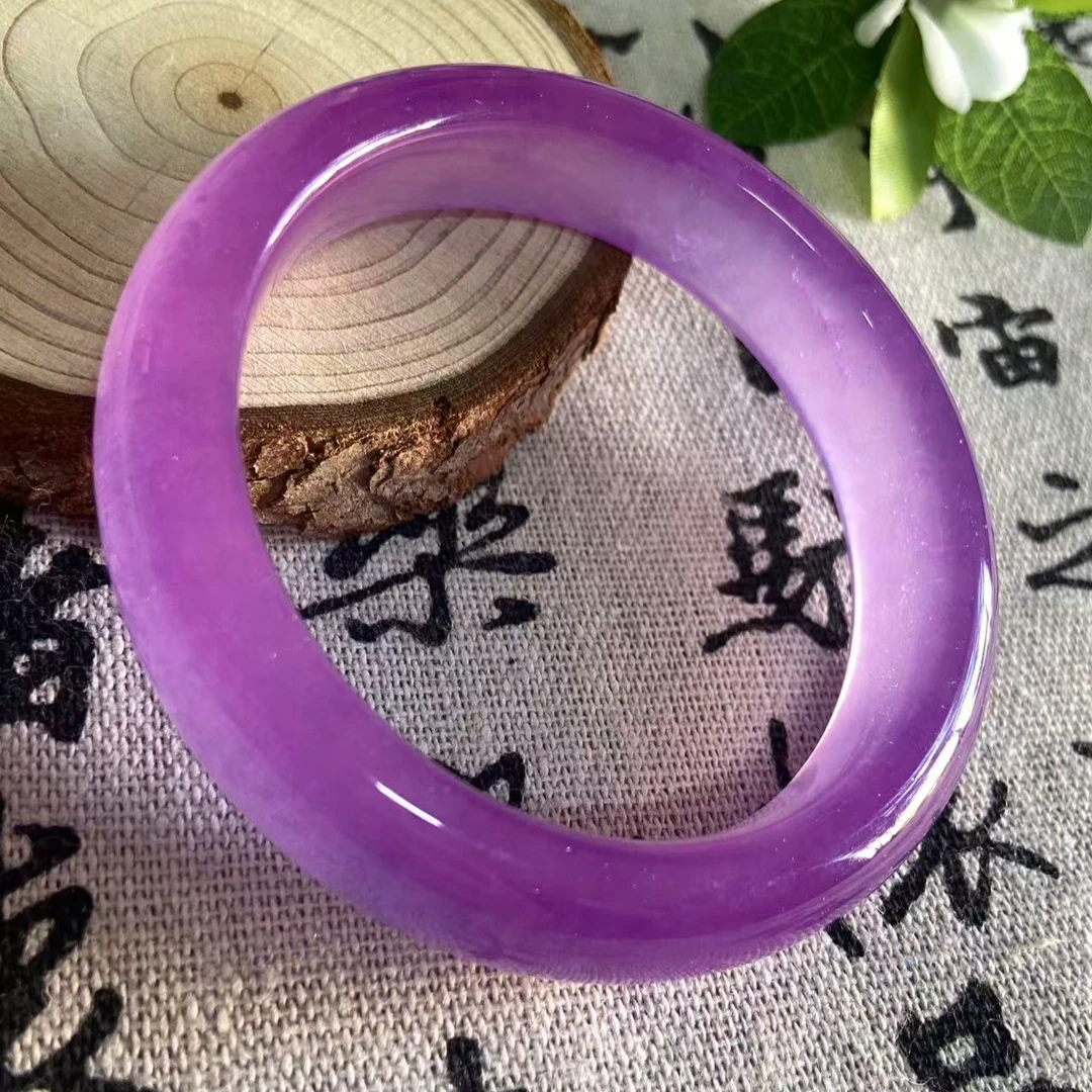 47 紫罗兰缅翡妖紫色正圈手镯--多样性发其一气质时尚紫色 489