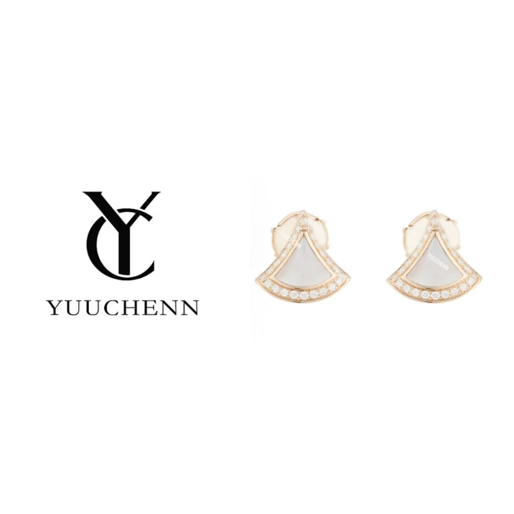 铜合金贝壳耳饰 YUUCHENN 【DIVAS'DREAM】系列 K金女士耳钉
