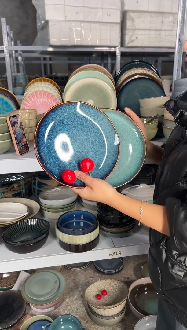 陶瓷外贸尾货瑕疵满20包邮X2小盘