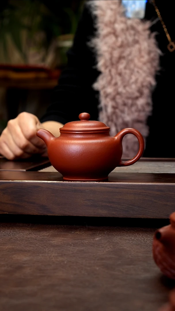 茶壶紫砂朱泥壶王掇只180cc左右