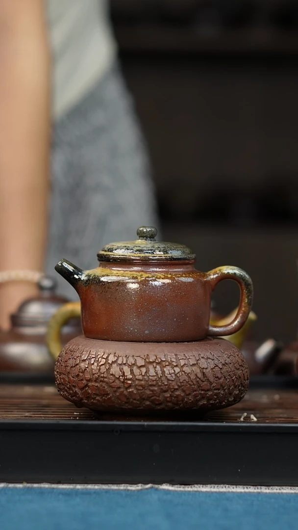 茶壶紫砂柴烧紫砂德钟100cc