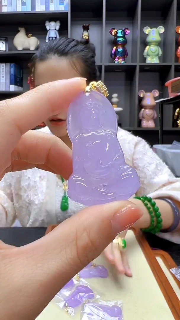 翡翠14K金镶嵌颈饰丹丹diy劲饰