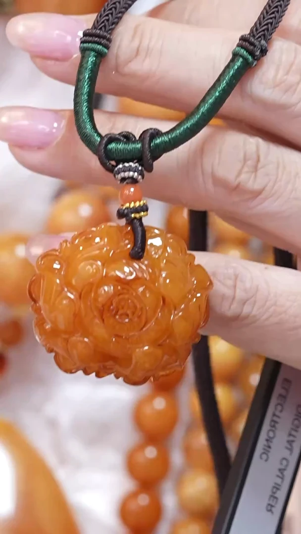 蜜蜡颈饰未镶嵌7784天然蜜蜡珠宝奇石云端妖孽全部保真