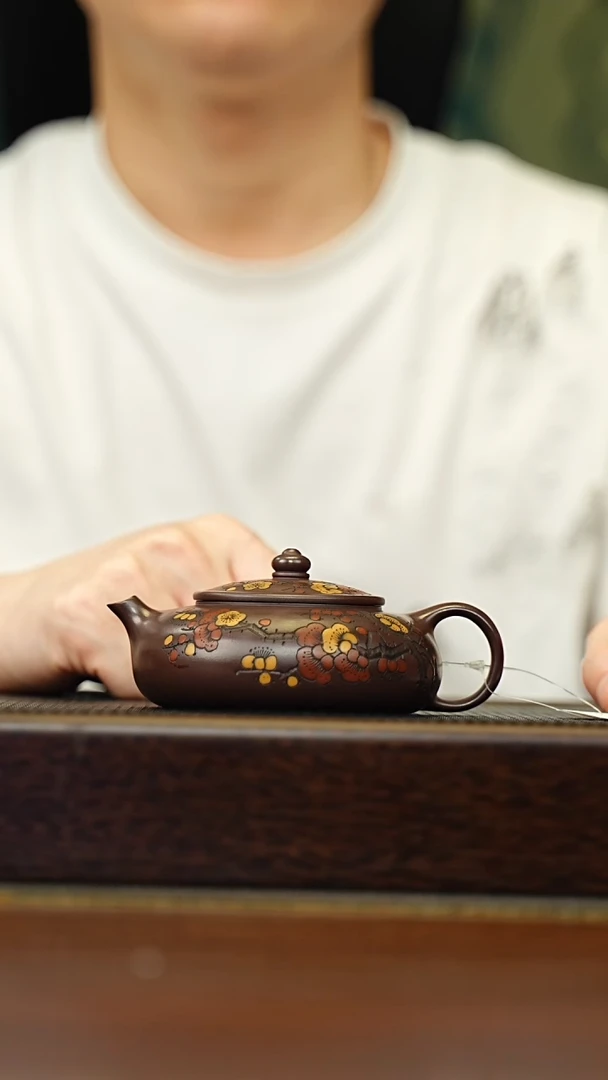 茶壶紫砂宜兴原矿 手工 紫砂壶容量180CC