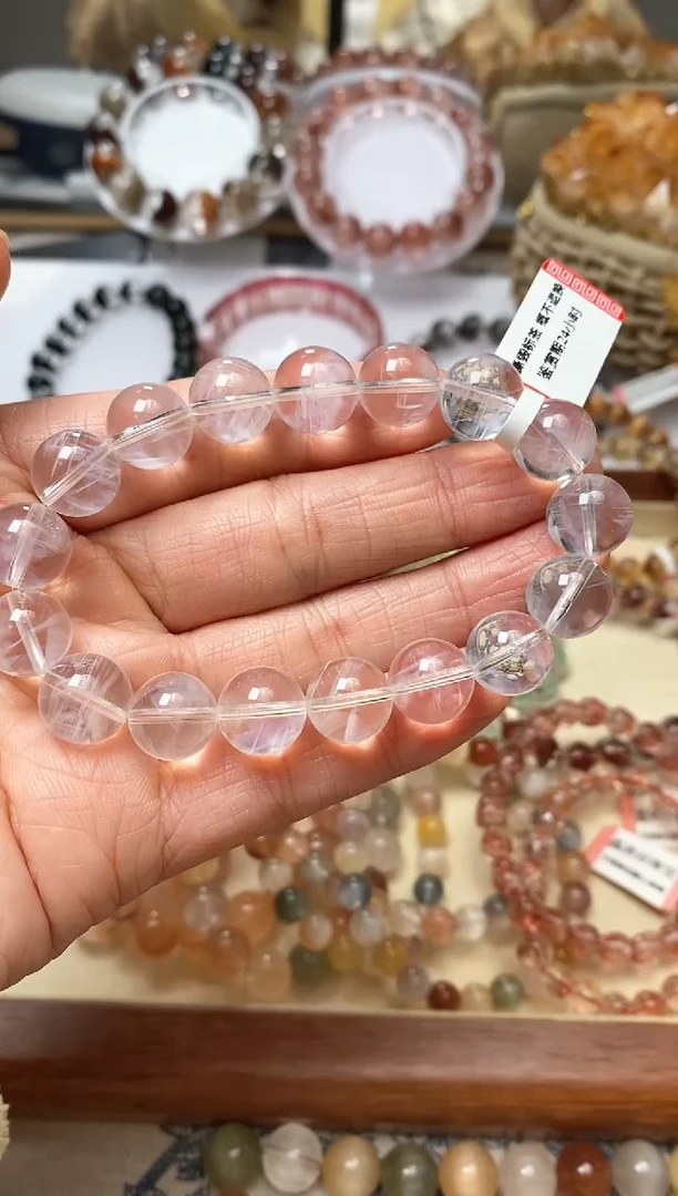 未镶嵌手链水晶蓝针12+