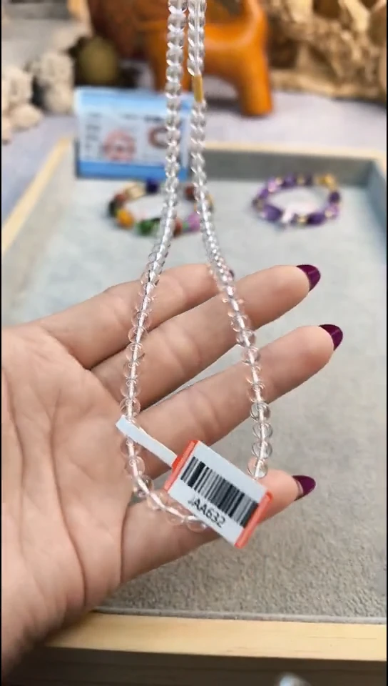 银S925镶嵌手链水晶JAA32 水晶手链