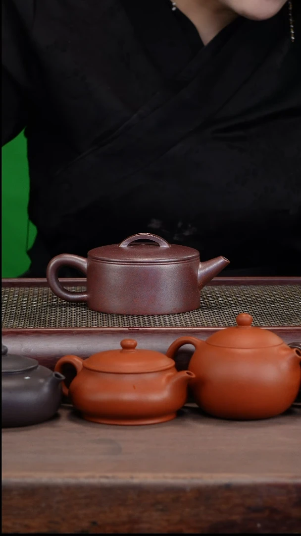 【闪购商品】紫砂茶壶零添加古龙窑柴烧黑墩头汉瓦壶