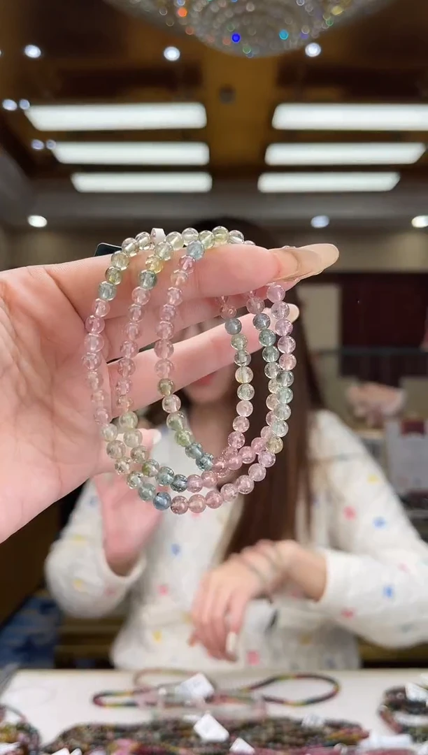 【闪购商品】碧玺/未镶嵌5mm+碧玺多圈多样性发货59