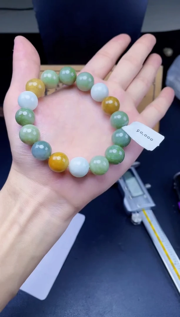 未镶嵌手链翡翠珠串