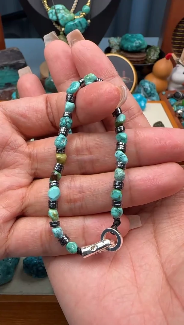 未镶嵌绿松石珠宝奇石绿松石