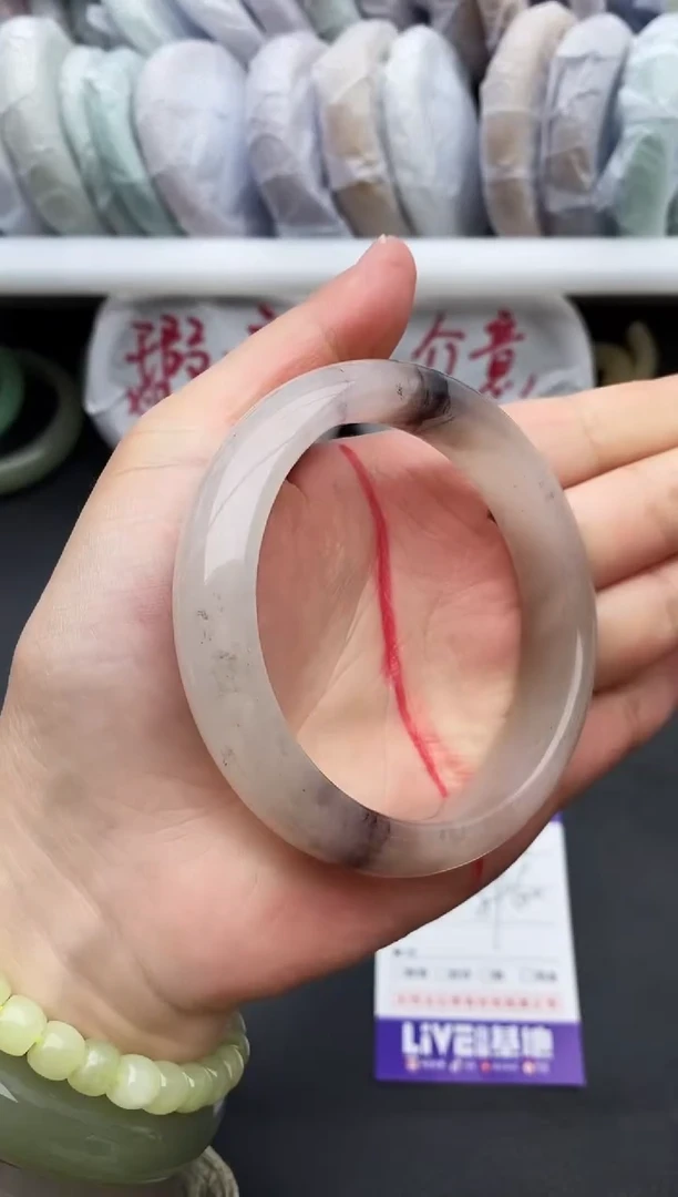 未镶嵌手镯石英质玉瑕疵316+59/60