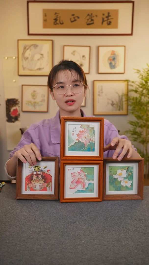 横款鹿鸣现代美术馆-岳倚竹老师作品