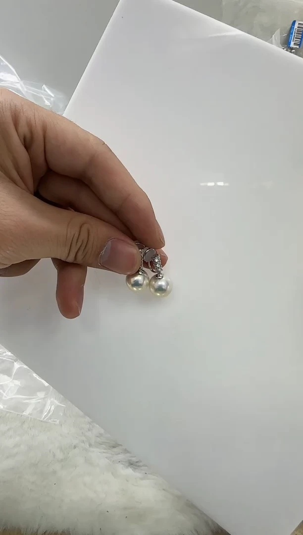 【闪购商品】淡水珍珠DA银S925镶嵌b636 白珠耳夹11
