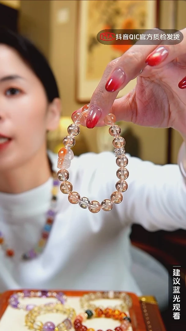 未镶嵌手链水晶闪购14号 天然芬达兔毛设计款手串