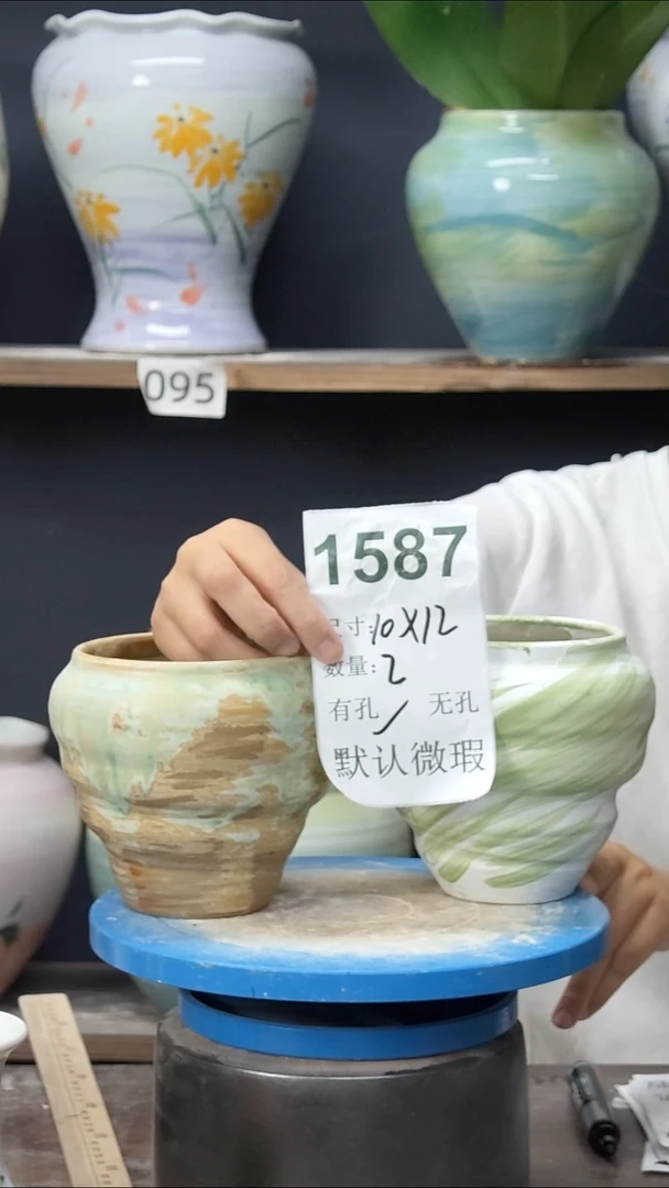 景德镇花盆默认微瑕1587