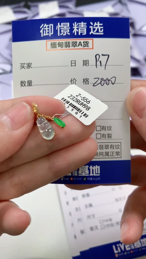 颈饰18K金镶嵌翡翠48