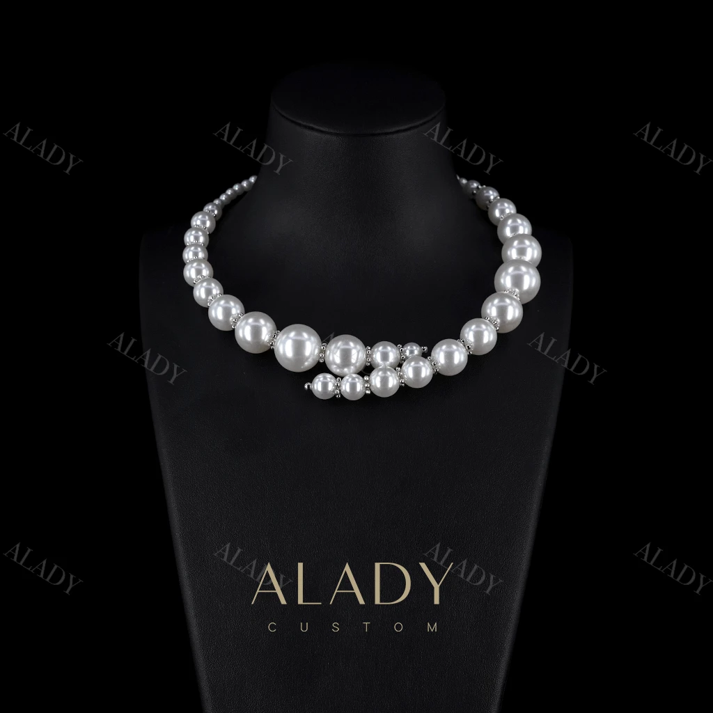 合金仿珍珠项链 气质复古宫廷珠珠项圈MMY0397