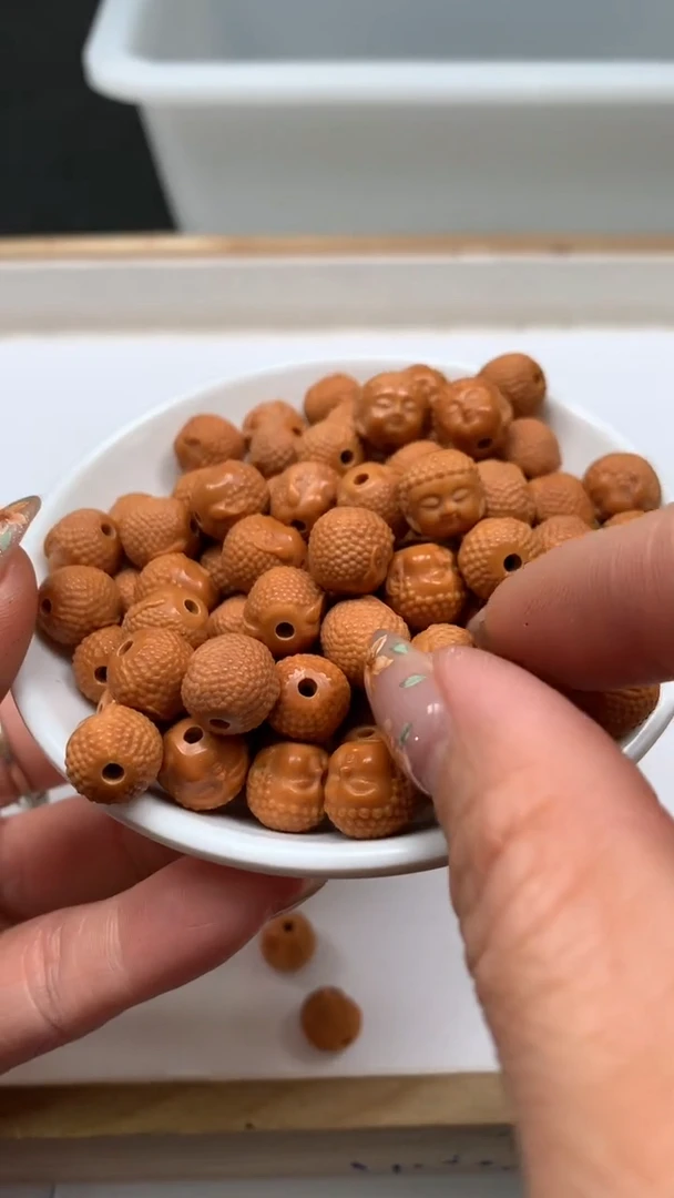 核桃散珠E804 核桃 宝宝佛 10mm 2个8.8元