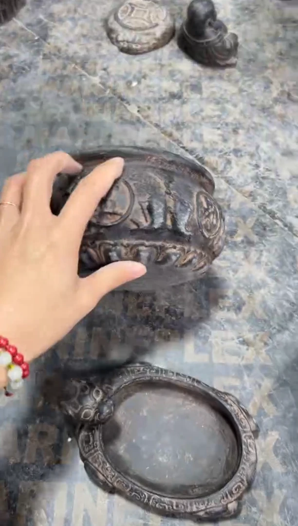 陶土聚宝盆火山泥