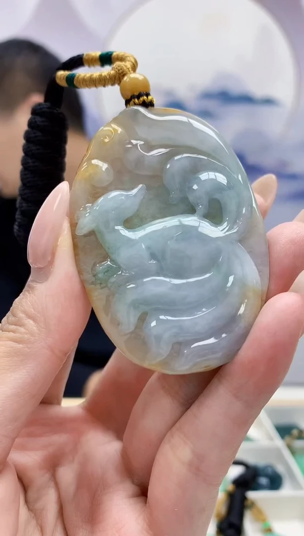 定制翡翠未镶嵌4898MM-毛货挂件27