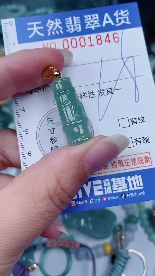 翡翠未镶嵌颈饰00001846