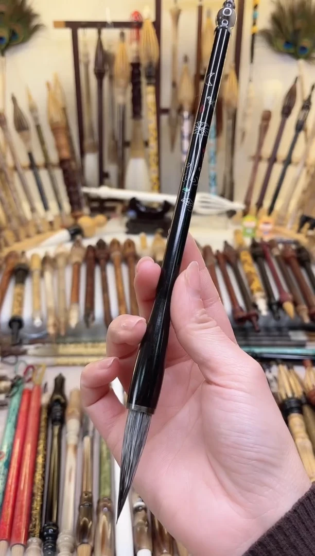 【清水试笔，拒绝蘸墨】墨琳笔庄毛笔1支雪狐