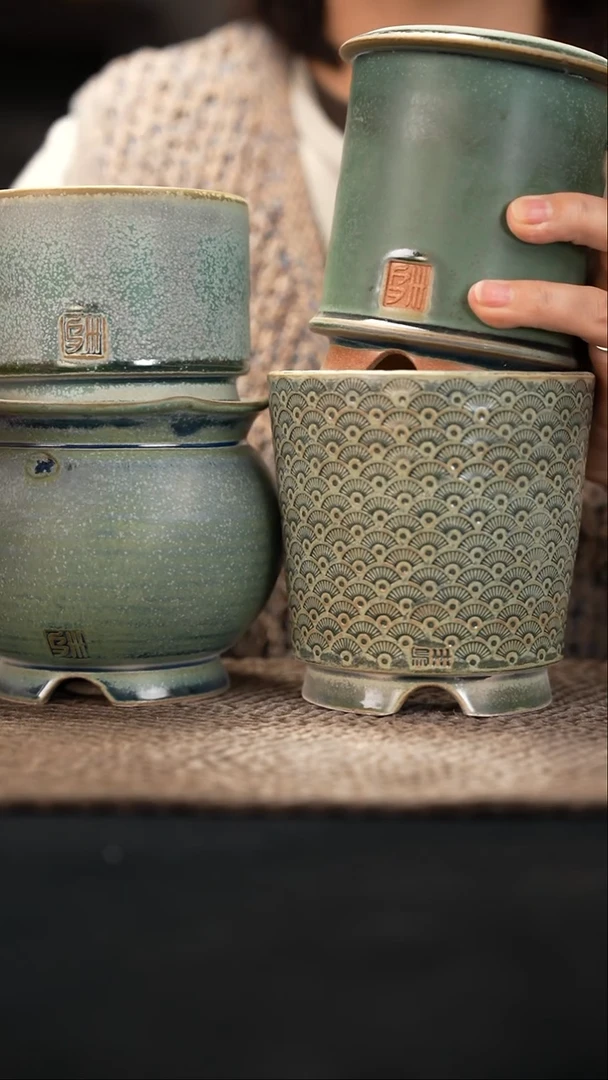 口径花盆-12-9-439一组4个默认有瑕