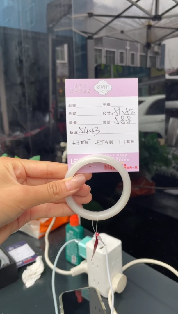 未镶嵌手镯翡翠G 51正圈 5443