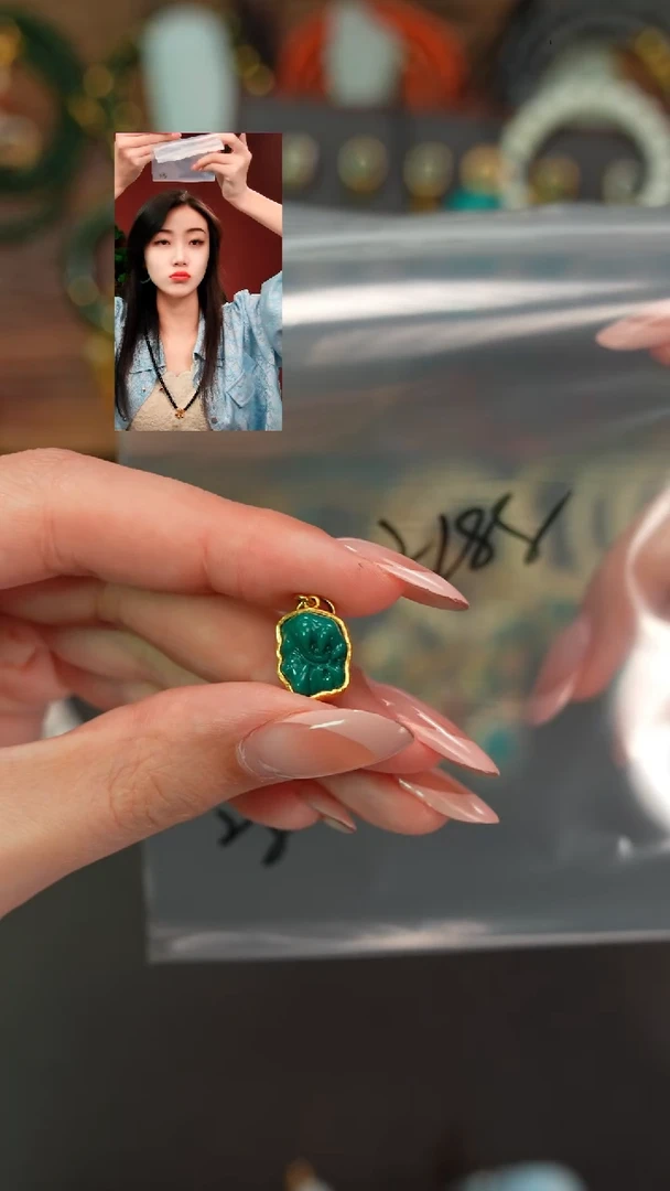 足金镶嵌绿松石1°*遇见匠心品质回血
