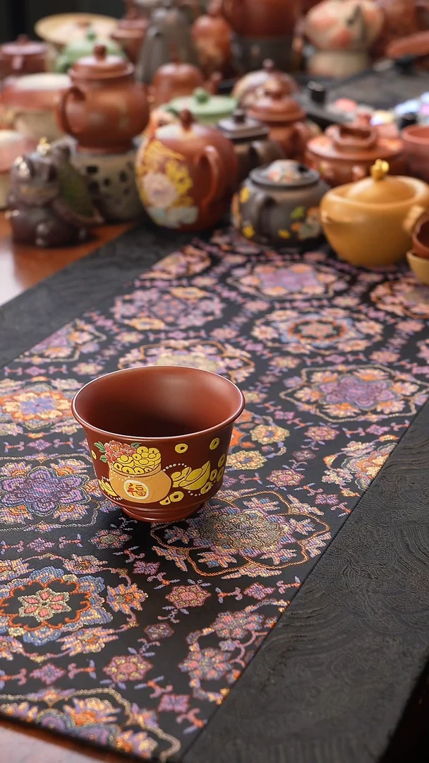 茶壶紫砂朱泥福袋杯