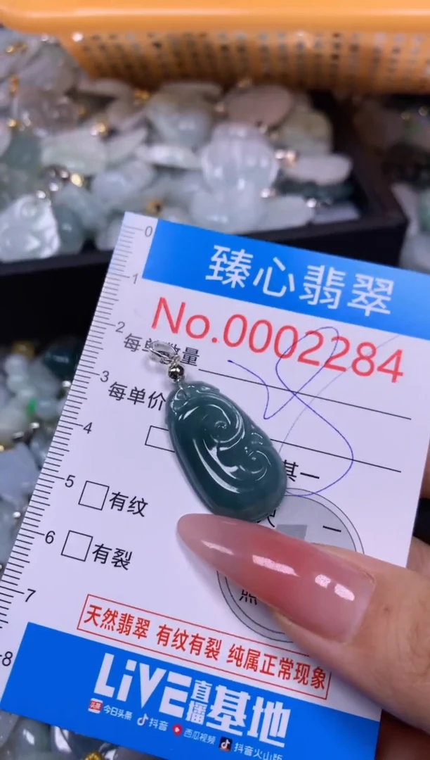 【闪购商品】翡翠颈饰未镶嵌含绳0002287