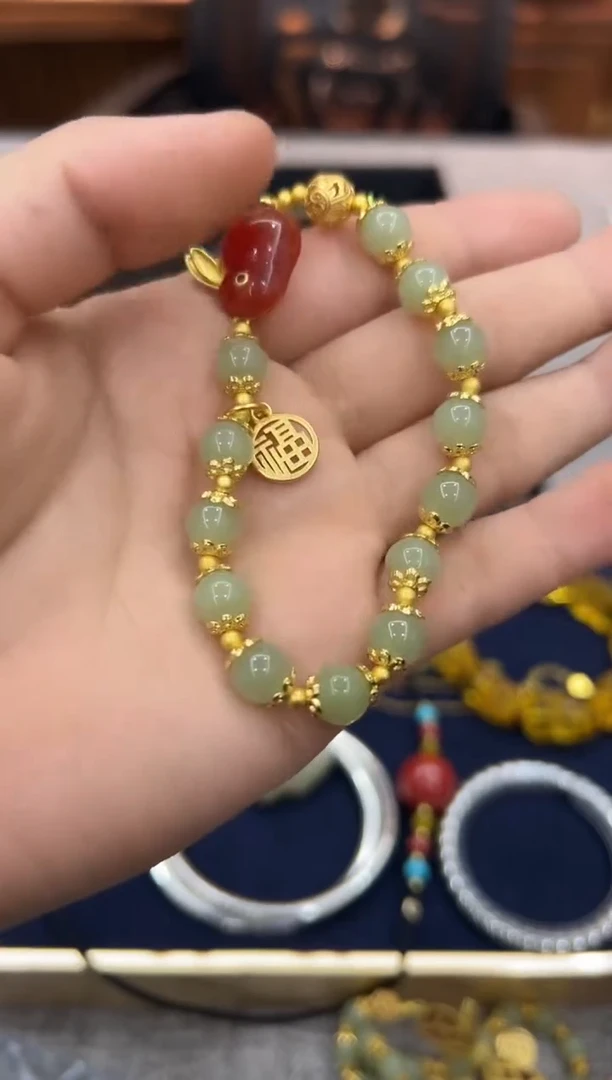 【闪购商品】和田玉手链未镶嵌手串-521657