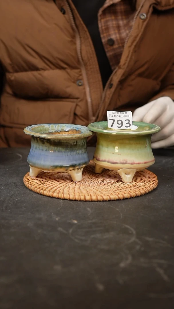 【闪购商品】瓷片793泥泥手工花盆