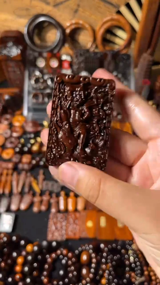 木雷击枣木 老料 钟馗 牌子