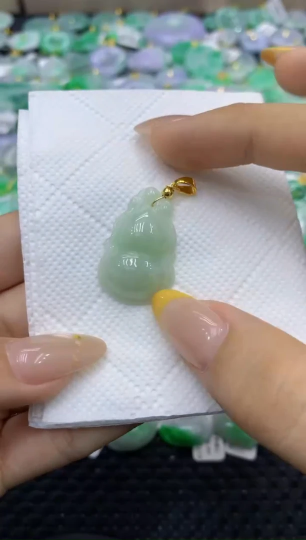 颈饰未镶嵌翡翠天然缅甸翡翠A货