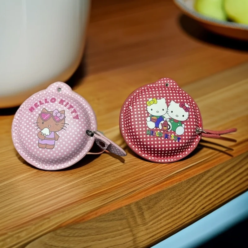 可爱卡通波点HelloKitty迷你卷尺软尺