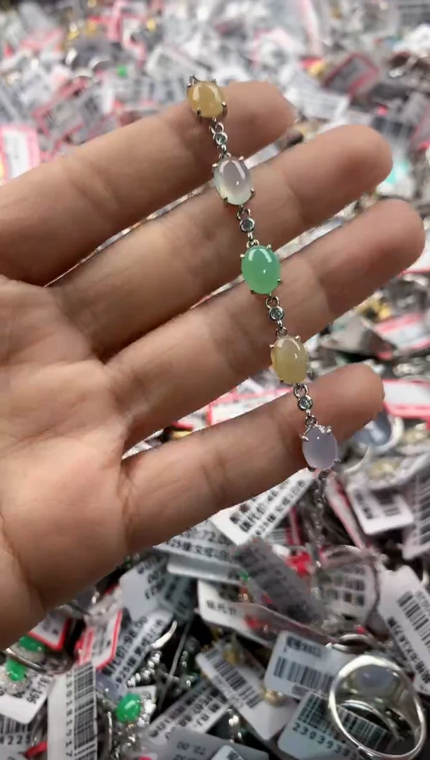 银S925镶嵌戒指翡翠9999     7