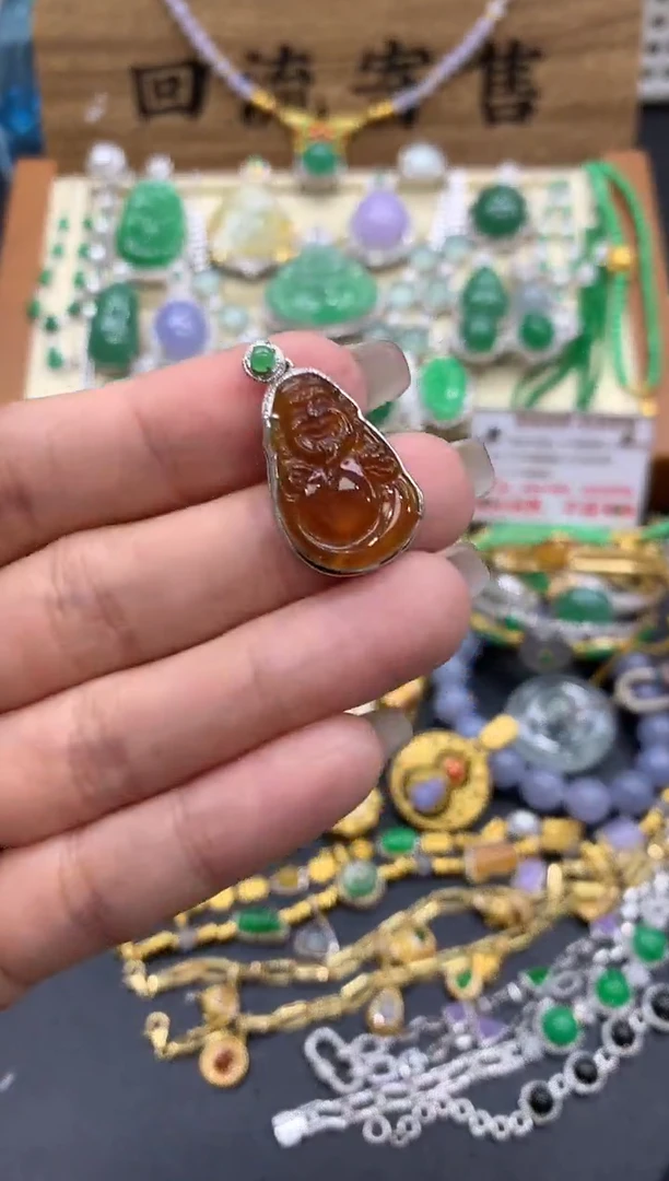 【闪购商品】翡翠颈饰18K金镶嵌342-中国好珍宝