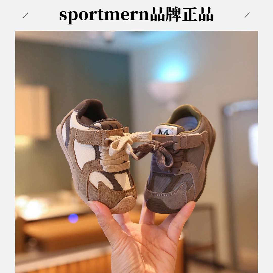 Sportmern男宝宝鞋子婴儿软底学步鞋防滑男宝鞋子小童防滑机能鞋