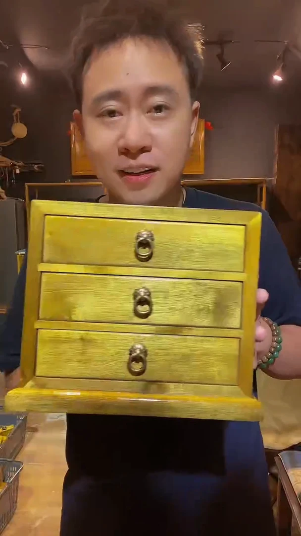 木金丝楠木制品三抽21*16.5*23