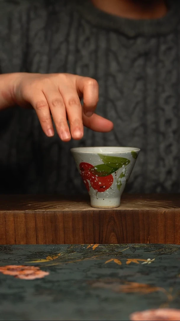 瓷片釉下彩手工手绘同款陶器