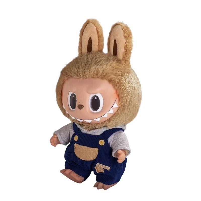 POP MART/泡泡玛特大黑皮一代搪胶公仔毛绒