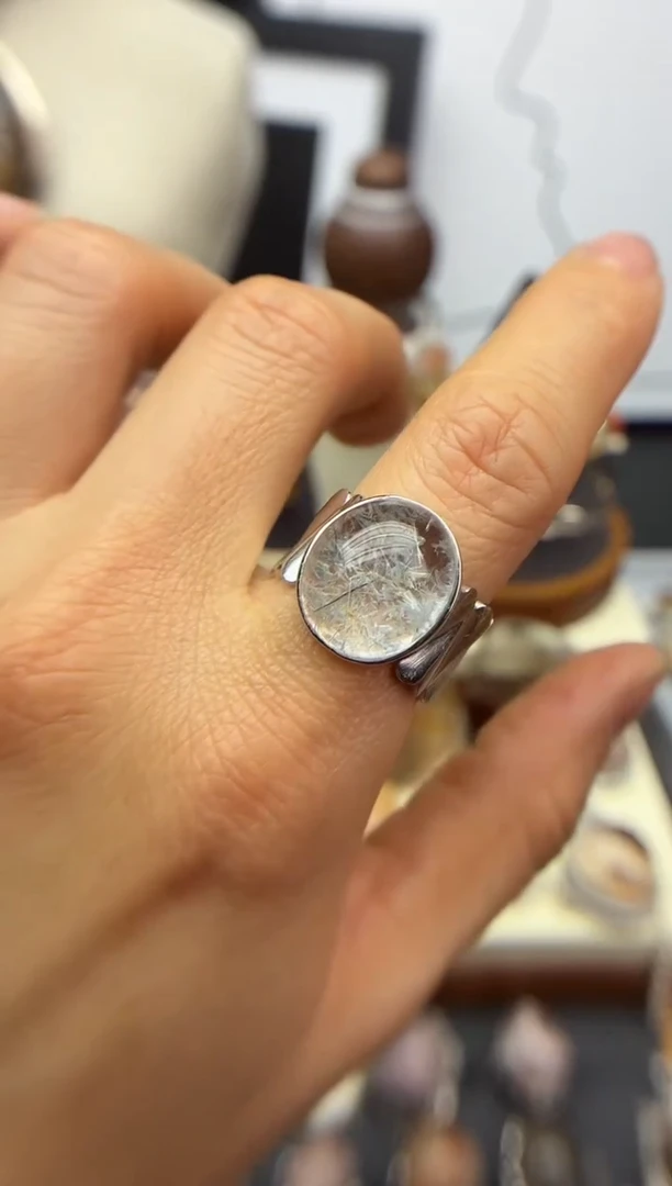 银S925镶嵌珠宝半成品水晶定制定制