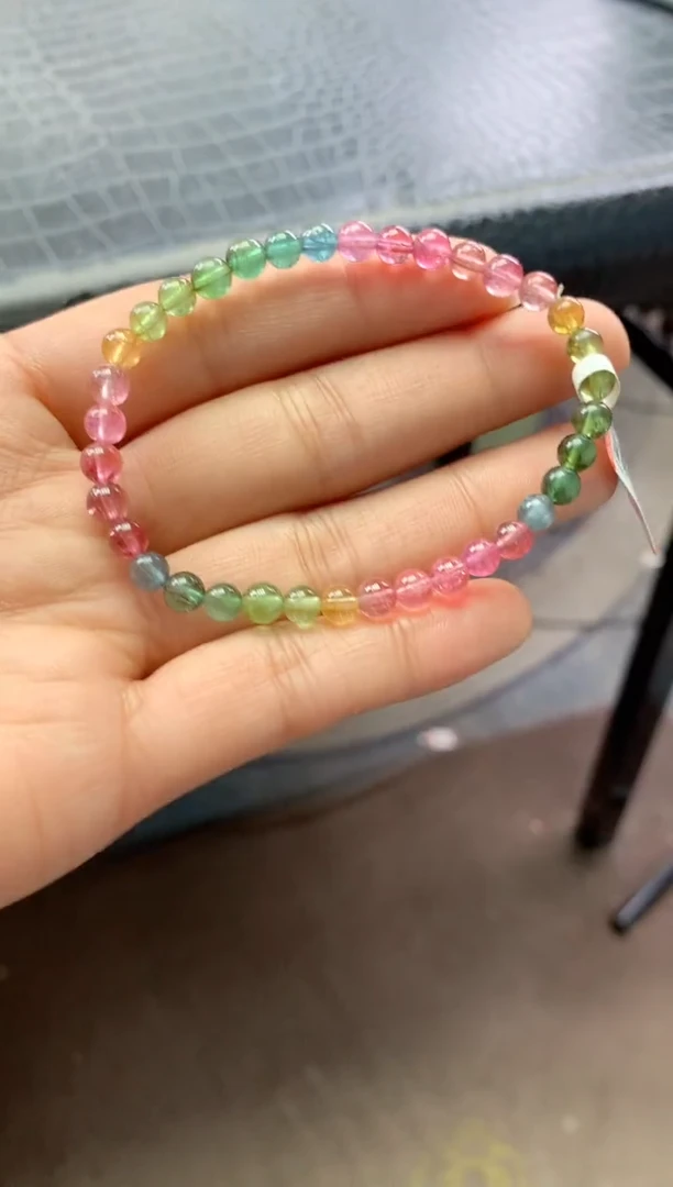 未镶嵌手串碧玺多样性发一条