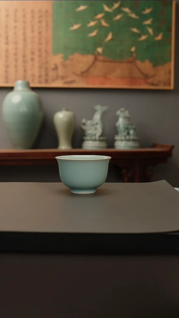 杯仿古釉原矿   压手杯