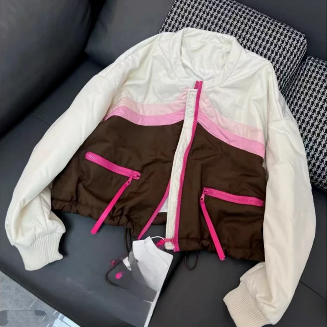 2025春季新款拼接彩条薄棉