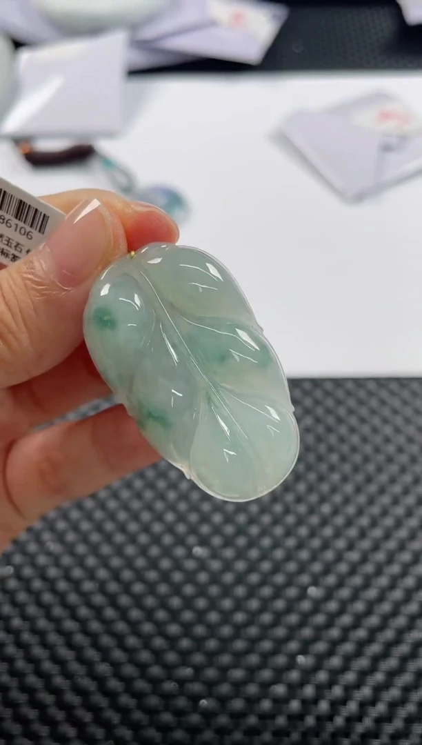 颈饰未镶嵌翡翠基地发货H 8397 叶子
