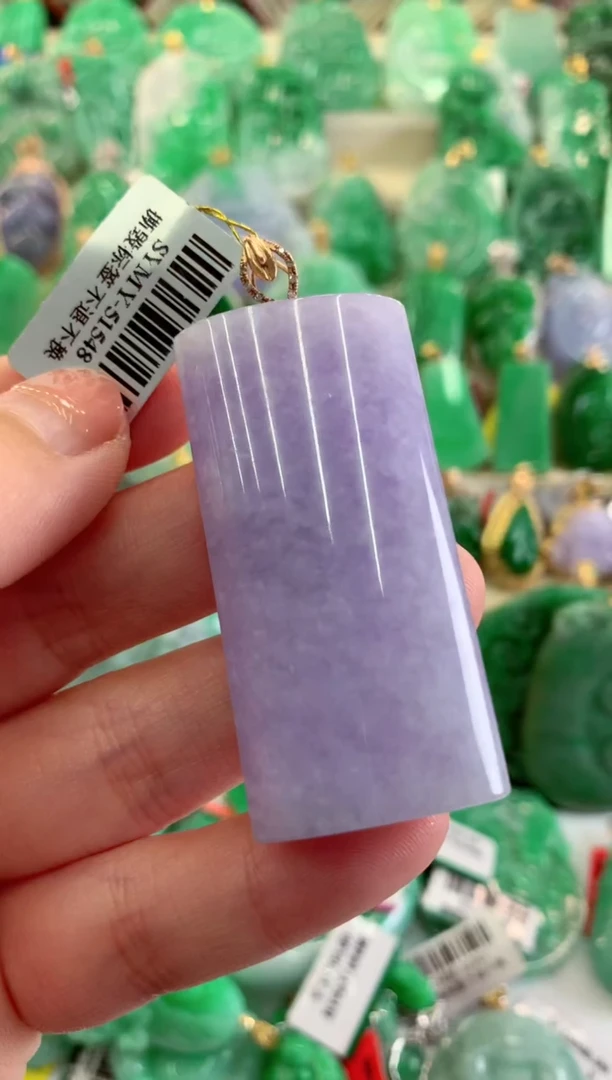 【闪购商品】翡翠吊坠(不含链)18K金镶嵌挂件